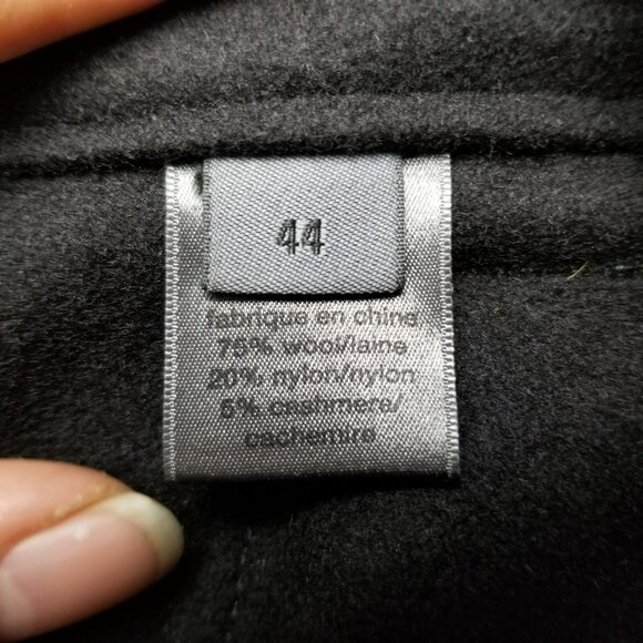 John Varvatos Pants Womens EU 44 US 12 Black Cashmere Wool Blend Trousers - Picture 9 of 12